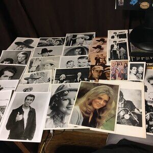 LOT OF 30 8 X 10 CELEBRITY PHOTOS ELVIS SHIRLEY TEMPLE FRED ASTAIRE JOHN WAYNE